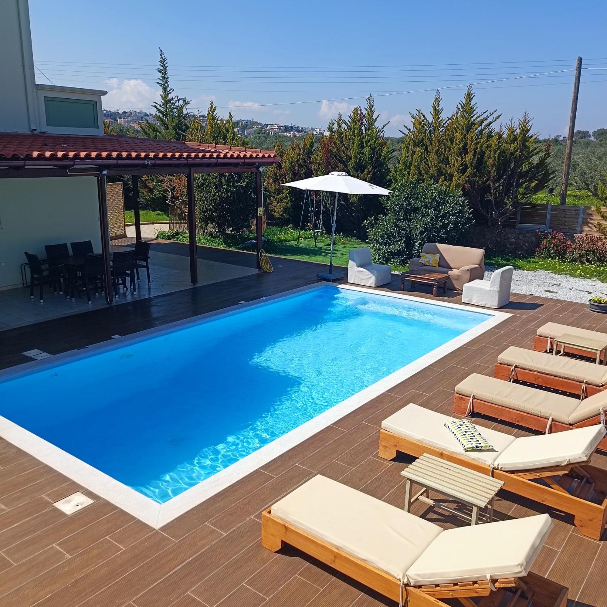 Drosoula Villa 3Bdr Private Swimming Pool Chorafakia Eksteriør billede